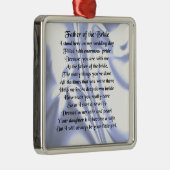 花嫁の詩の父-青い絹 メタルオーナメント (右)