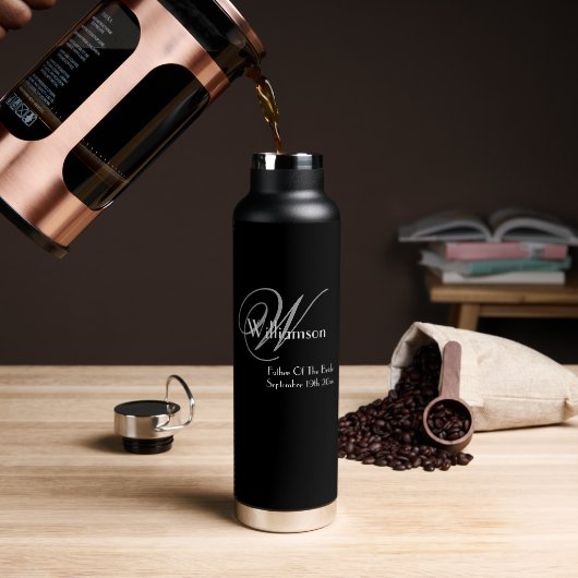 花嫁の贈り物モノグラム結婚の父であカッコいいる ウォーターボトル (コーヒー)