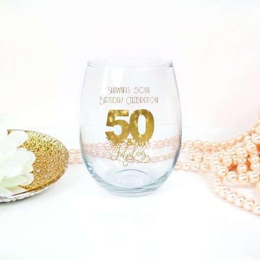 花嫁の贈り物、モノグラムのステムレスモダンエレガントの贈り物 ステムなしワイングラス