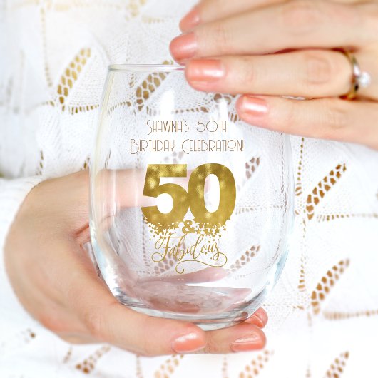 花嫁の贈り物、モノグラムのステムレスモダンエレガントの贈り物 ステムなしワイングラス