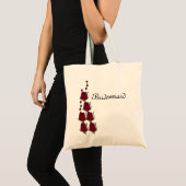 花嫁の赤いバラ結婚のバッグ トートバッグ (正面(商品))