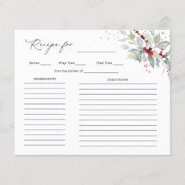 花嫁の赤い果実の緑の葉のためのレシピ