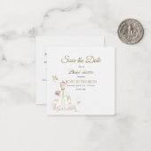 花嫁の赤面開花保存日 ノートカード (正面/裏面インサイチュ)