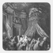 花嫁の起床式 スクエアシール (正面)