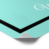 花嫁の輝き 豪華な花嫁のシャワーカウントダウン パーティー ポスター (角)