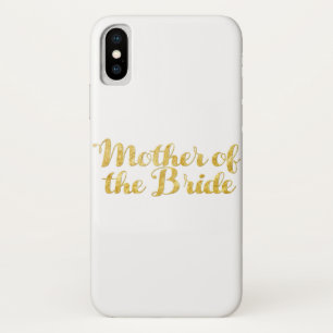 花嫁の金ゴールドの母 iPhone X ケース
