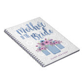 花嫁の青いメーソンジャーの花の母 ノートブック (右側)