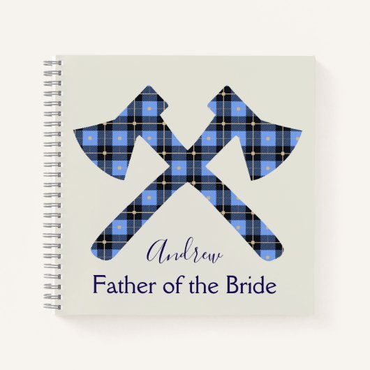 花嫁の青と灰色の斧の父 ノートブック (正面)
