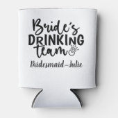 花嫁の飲み仲間パーティクルー ステートメント グラフィック 缶クーラー (正面)