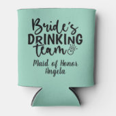 花嫁の飲むチームパーティークルーの声明グラフィック 缶クーラー (正面)