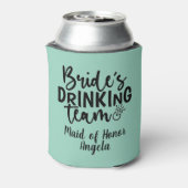 花嫁の飲むチームパーティークルーの声明グラフィック 缶クーラー (缶裏面)