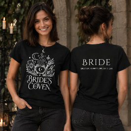 花嫁の魔女団 バチェラレット ブラック Tシャツ