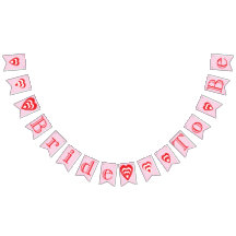 花嫁のBE，ピンクと赤のブライダルシャワー装飾