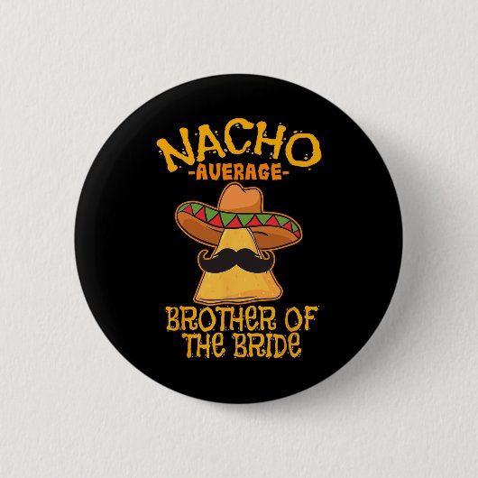 花嫁のCinco DのNacho平結婚均の兄弟 缶バッジ (正面)