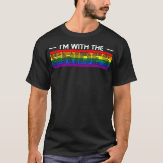 花嫁のLGBTゲイ・マリッジ・レズブ Tシャツ