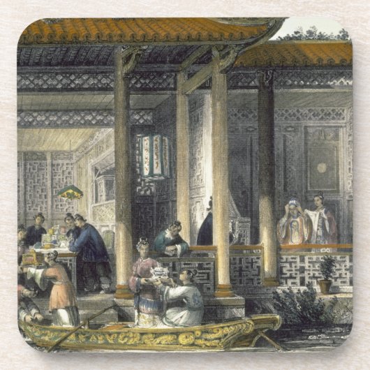 花嫁のResidenの結婚のプレゼントの到着 コースター (正面)