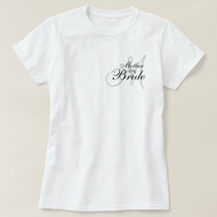 花嫁のTシャツ結婚のモノグラムの母親 Tシャツ