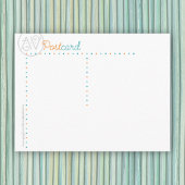 花嫁はがきをシャワーで浴びる ポストカード