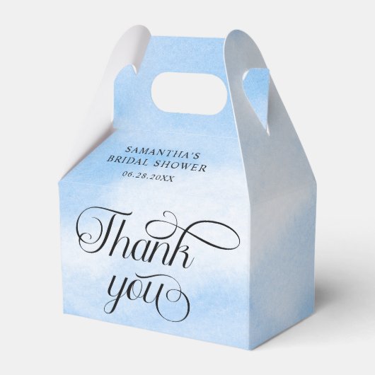 花嫁はクラウドナインブライダルシャワーありがとう フェイバーボックス (裏面サイド)