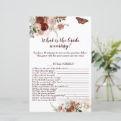 花嫁はゲームBurgundy Boho Flyerを着て何であるか (スタンド正面)