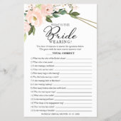花嫁は何を着ている ゲーム ピンクのブッシュ チラシ (正面)