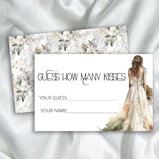 花嫁は何人のキスブライダルゲーム 便箋