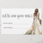 花嫁は何人のキスブライダルゲーム 便箋 (正面)