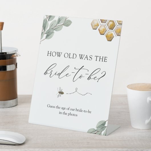 花嫁は何歳だった?ミツバチとユーカリ 台座サイン (インサイチュ)