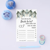 花嫁は何歳だった？花 – ゲーム チラシ (シングル)