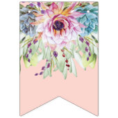 花嫁は多肉的なブライダルシャワーバンティングバナー バンティングフラッグ (第1の旗)