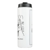 花嫁は小さなプリント漫画サーマルTをチェックしたい タンブラー (正面)