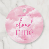 花嫁は極上の幸せ ピンクのバチェロレッテパーティー フェイバータグ (裏面)