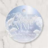 花嫁は極楽のクラウドナイン 9 パンパス ブライダルシャワー フェイバータグ (正面)