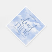 花嫁は極楽の青いシャワーパーティー スタンダードランチョンナプキン (角)