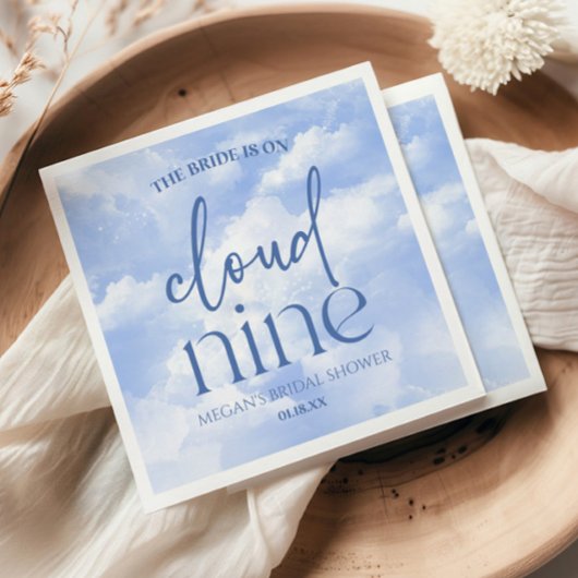 花嫁は極楽の青いシャワーパーティー スタンダードランチョンナプキン