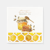 花嫁は蜂の巣のシャワー スタンダードカクテルナプキン (正面)