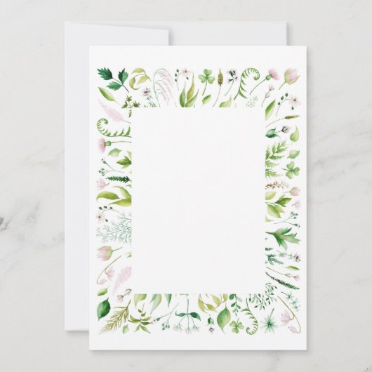 花嫁は赤ちゃんシャワーのブライダルを知っている 招待状 (裏面)