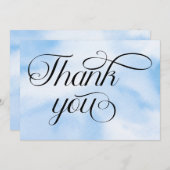 花嫁は雲の上にいる ブライダルシャワー サンキューカード (正面/裏面)