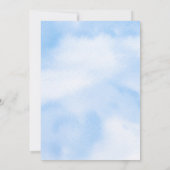 花嫁は雲の上にいる ブライダルシャワー サンキューカード (裏面)