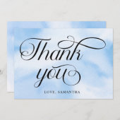 花嫁は雲の上にいる ブライダルシャワー サンキューカード (正面/裏面)