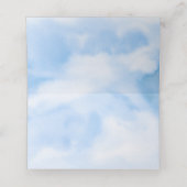 花嫁は雲の上にいる ブライダルシャワー プレイスカード (内部開封)