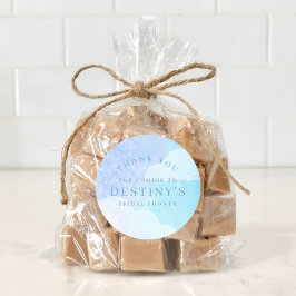 花嫁は雲の上 ウェディングシャワーの感謝メッセージ ラウンドシール