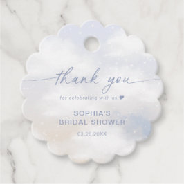 花嫁は雲の上 ウェディングシャワーの感謝祭 フェイバータグ