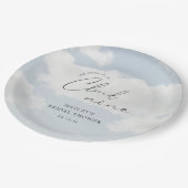 花嫁は雲の上 ウェディングシャワー ペーパープレート (アングル)