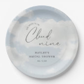 花嫁は雲の上 ウェディングシャワー ペーパープレート (正面)