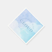 花嫁は雲の上 ブライダルシャワー スタンダードカクテルナプキン (角)