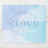 花嫁は雲の上 ブライダルシャワー リキュールボトルラベル (シングルラベル)