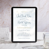 花嫁は雲九エレガントブライダルシャワー 招待状