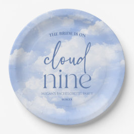 花嫁は雲九バチェロレッテ ペーパープレート