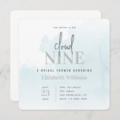 花嫁は雲九モダンブライダルシャワー 招待状 (正面/裏面)